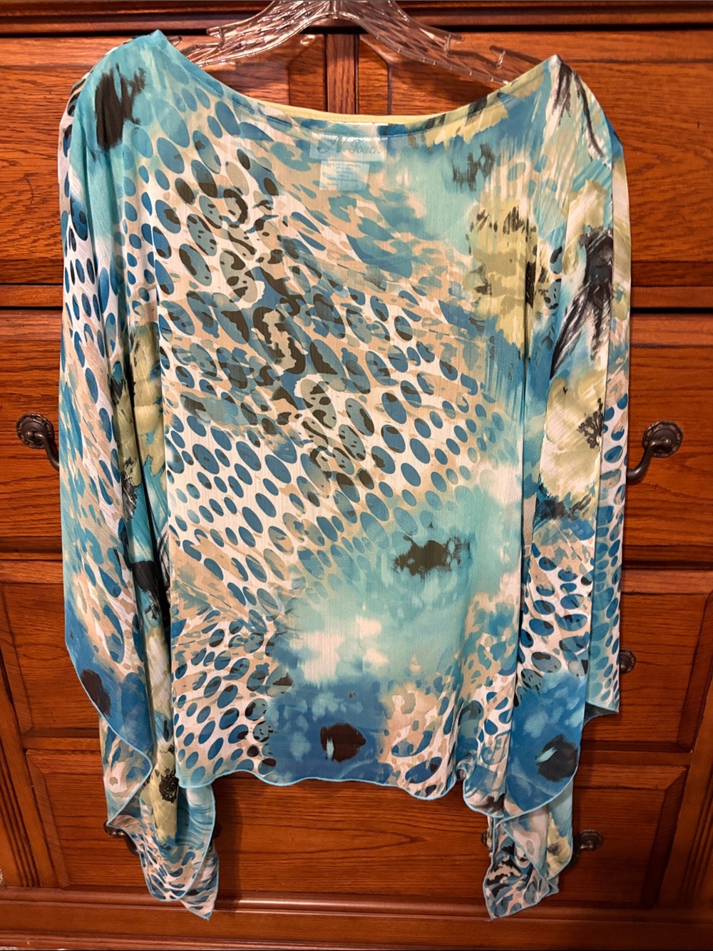 2 Piece - Sheer blouse with tank underneath